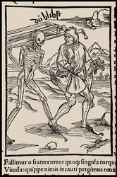 Illusztráció Sebastian Brant Bolondok hajója című könyvéhez, 1497.