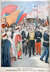 Vasút felavatása, Saida, Algéria, 1900