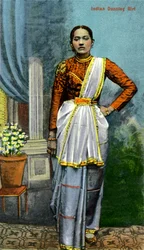 Indiai táncos lány, India, XX. század eleje