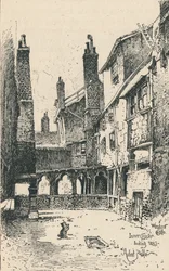 Belső kolostor, Nyugatra nézve, 1895