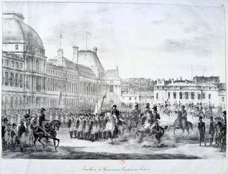 A kormány beiktatása Tuileries-ban, 19. század
