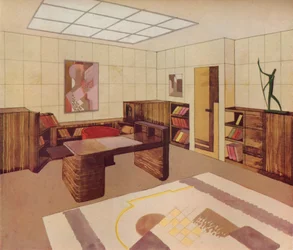 A belső teret a DIM Decoration Interieure Moderne tervezte és kivitelezte, c1930