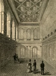 A rövidáru-csarnok belseje, 1876, 1897.