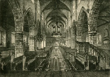 Londonderry katedrális belseje, 1898.
