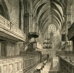 A Szent Megváltó templom belseje, 1878.