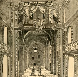 A Dukes Színház belső tere, c1673, 1897.