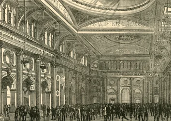 A királyi börze belseje, 1898.