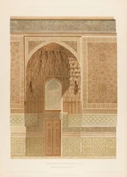 Belső nézet a Gur-e Amir Szamarkandban. A Les Mosquees de Samarcande-ból, 1905.