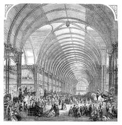 A Manchesteri Kiállítás belső képe, 1857, 19. század vége