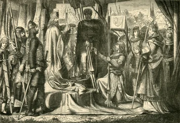 Henrik Jasomirgott beiktatása Ausztria első hercegévé, 1156, 1890.