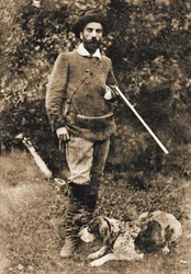 Isaac Iljics Levitan 1860-1900 Vesta kutyájával, 1893 előtt.