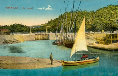 Ismailia – A csatorna, c1918-c1939.