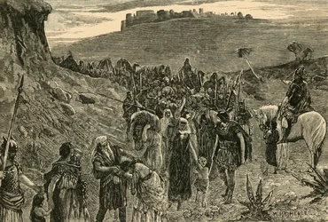 Az izraeliták fogságba vonulása, 1890.