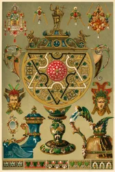 Olasz reneszánsz művek nemesfémekkel és zománccal, 1898.