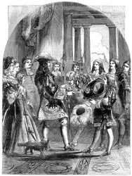 II. Jakab búcsút vesz XIV. Lajostól, 1680-as évek, 19. század