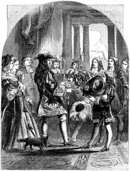 II. Jakab búcsút vesz a francia XIV. Lajostól, 1689