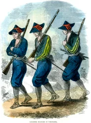 Japán katonák Jokohamában, Japánban, 1865