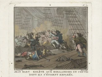 Jean Bart a texeli csatában 1694. június 29-én, 1789.
