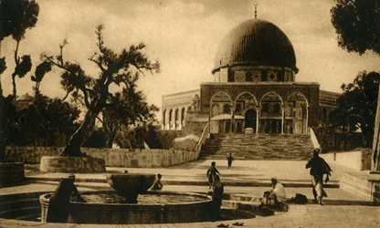 Jeruzsálem – Omar mecset, 1918-c1939.