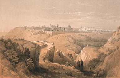 Jeruzsálem a Betániába vezető úttól, 1855.