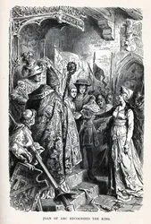 Jeanne of Arc felismeri a királyt, 1882