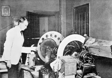 John Logie Baird 1888-1946, skót villamosmérnök és a televízió úttörője, 1920-as évek