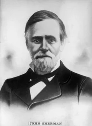 John Sherman 1823-1900, amerikai republikánus képviselő és szenátor a polgárháború idején, 1910