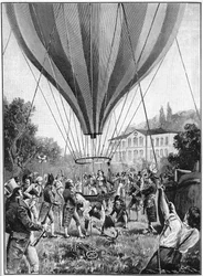 Joseph Louis Gay-Lussac léggömbön száll fel Párizsból, 1804. szeptember 14., 1910.