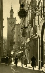 Judengasse, Salzburg, Ausztria, 1935.