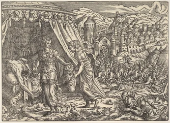 Judith és Holofernes, Bibliából, Frankfurtból, 1564.