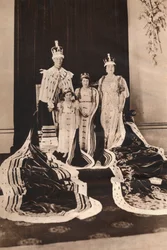 VI. György király és Erzsébet királyné koronázásuk napján, 1937.