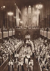 VI. György király koronázási menete, Westminster-apátság, 1937