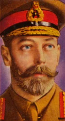 V. György király mezei ruhában az első világháború alatt, c1914-c1918 1935