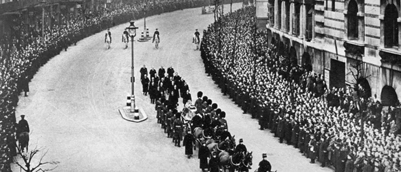 György király vs temetési menet, London, 1936. január