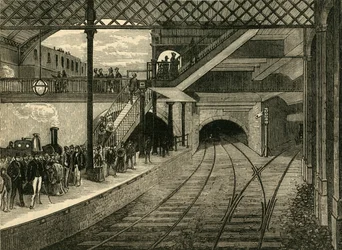 Kings Cross metróállomás 1868-ban, 1876 c.