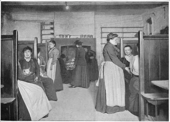 Konyha egyetlen női szálláson, Spitalfields, London, c1903 1903