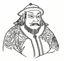 Kublai kán 1215-1294, a Mongol Birodalom és a Yuan-dinasztia alapítója, 1912