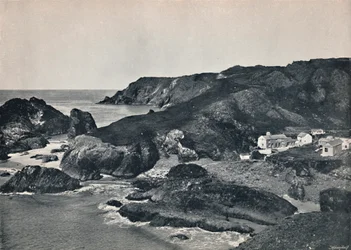 Kynance Cove – The Cove and Village, 1895
