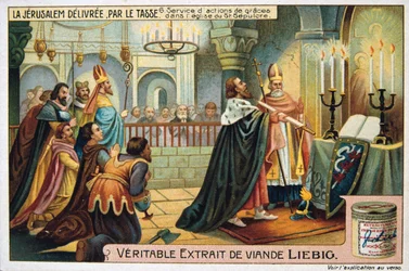 La Jerusalem delivree par le Tasse, Hálaadás istentisztelete a Szent Sír templomban