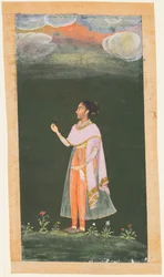 Virágot tartó hölgy c. 1670-80-as évek.