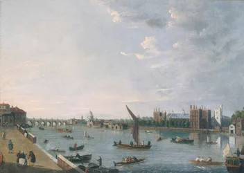 „Lambeth-palota Horseferryről”, 1750