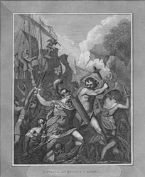 Julius Caesar partraszállása, 1838