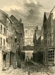 A Ship Streetbe vezető sáv, Greenwich 1830, c1878.