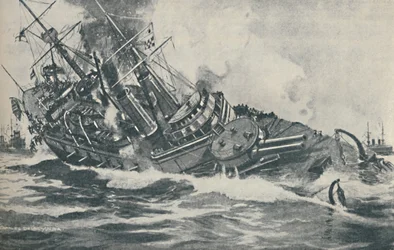 A HMS Victoria elsüllyedő csatahajó utolsó pillanatai, 1893, 1937