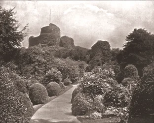 Launceston kastély, Cornwall, 1894.
