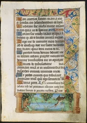 Levél egy órakönyvből: Majomhalászat, c. 1500-1510.