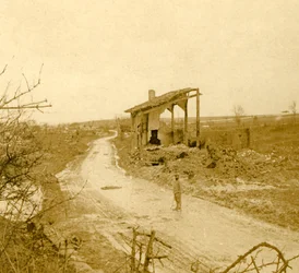Les Hurlus, Észak-Franciaország, 1914-c1918