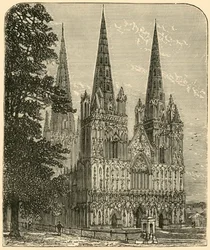 Lichfield katedrális – A nyugati front, 1898.