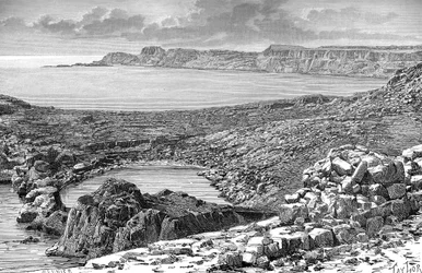 Lindos-öböl, Rodosz, Görögország, 1890