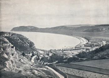 Llandudno – Lenézés a hegyről, 1895
